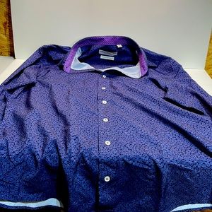 Nick Graham everywhere stretch modern fit long sleeve dress shirt